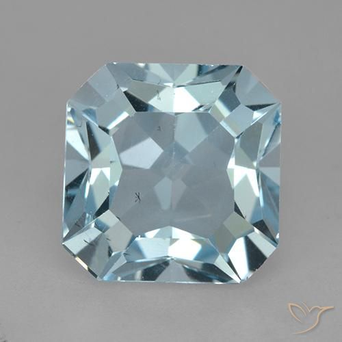 4.41ct Natural Azul Cielo Topacio, corte esmeralda, VVS-VS