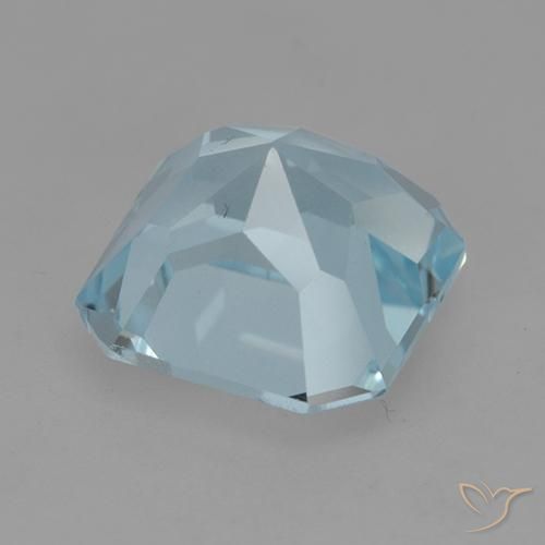 Topacio Azul Cielo natural de 4.41 ct, Corte Octágono / Esmeralda, VVS-VS