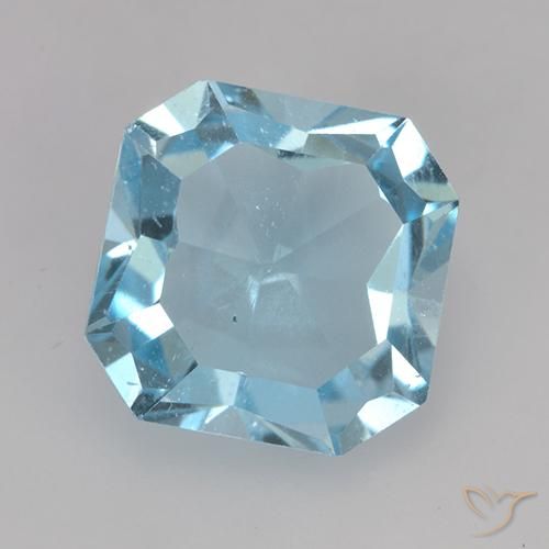 4.11ct Natural Azul Cielo Topacio, corte esmeralda, VVS-VS