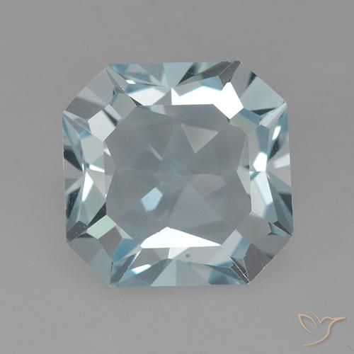 4.26ct Natural Azul Cielo Topacio, corte esmeralda, VVS