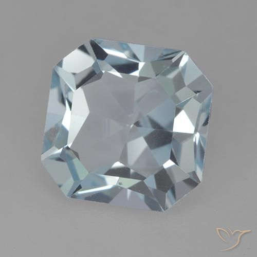 Topacio Azul Cielo natural de 4.26 ct, Corte Octágono / Esmeralda, VVS