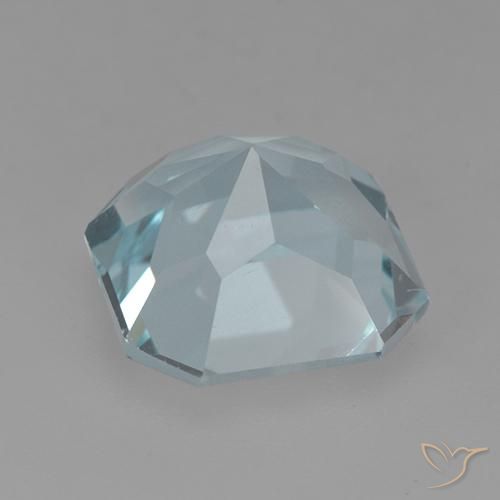 Topacio Azul Cielo natural de 4.26 ct, Corte Octágono / Esmeralda, VVS