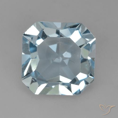 3.88ct Natural Azul Cielo Topacio, corte esmeralda, VVS-VS