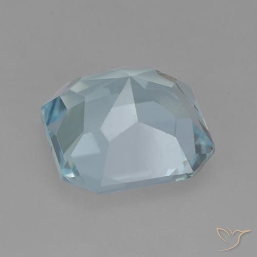 Topacio Azul Cielo natural de 3.88 ct, Corte Octágono / Esmeralda, VVS-VS