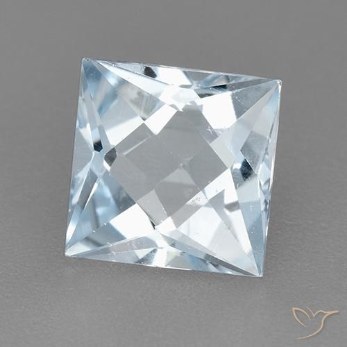 Topacio Azul Cielo natural de 2.01 ct, Cuadrado, VVS-VS