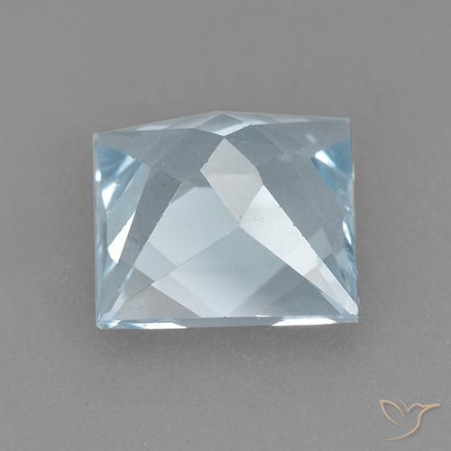 Topacio Azul Cielo natural de 2.10 ct, Cuadrado, VVS-VS