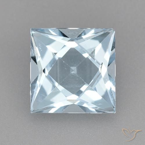 1.99ct Natural Azul Cielo Topacio, Cuadrado, VVS