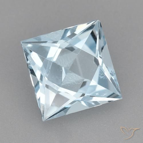 Topacio Azul Cielo natural de 1.99 ct, Cuadrado, VVS