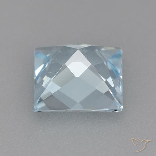 Topacio Azul Cielo natural de 1.99 ct, Cuadrado, VVS