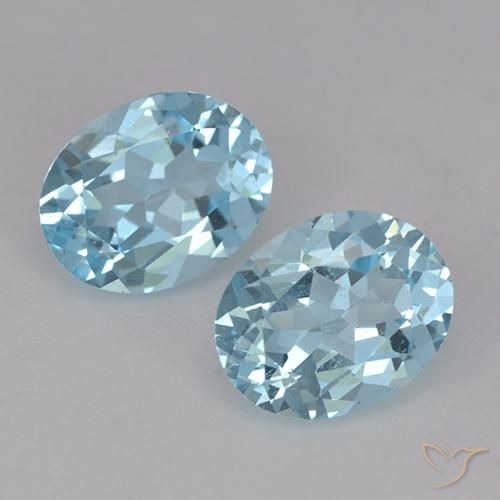 4.73ctw Natural Azul Cielo Topacio, Ovalada, VVS-VS