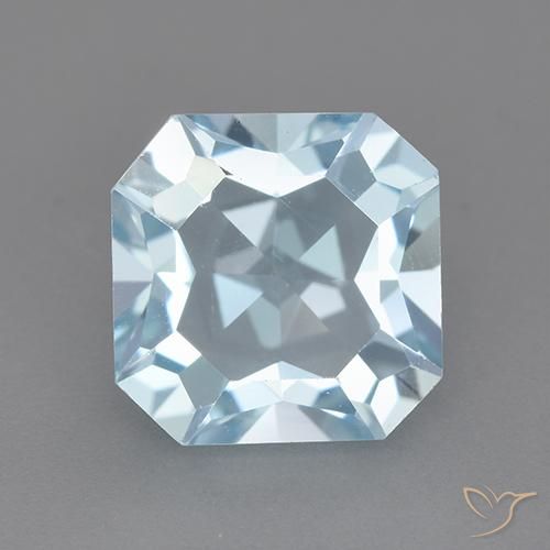 4.03ct Natural Azul Cielo Topacio, corte esmeralda, VVS