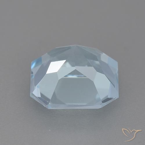 Topacio Azul Cielo natural de 4.03 ct, Corte Octágono / Esmeralda, VVS