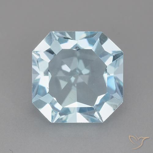 3.94ct Natural Azul Cielo Topacio, corte esmeralda, VVS-VS