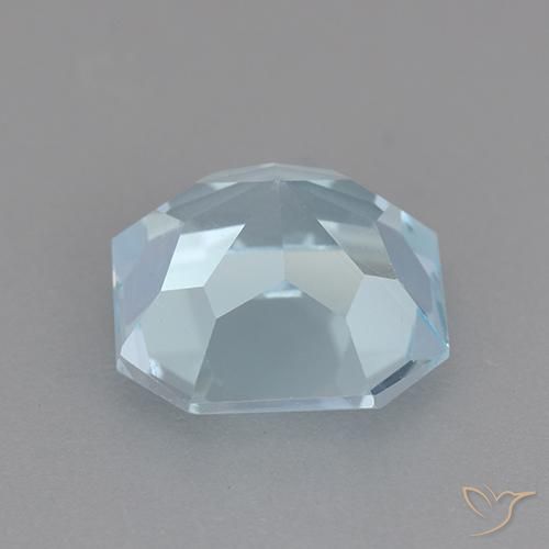 Topacio Azul Cielo natural de 3.94 ct, Corte Octágono / Esmeralda, VVS-VS