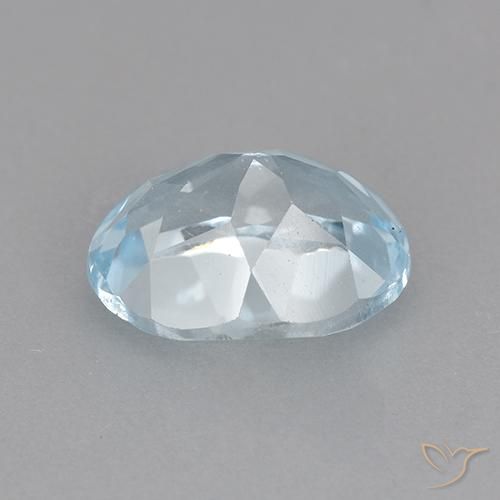 Topacio Azul Cielo natural de 2.46 ct, Ovalada, VVS-VS