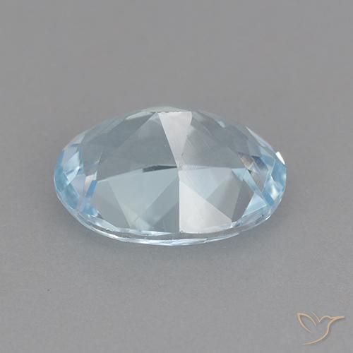 Topacio Azul Cielo natural de 2.32 ct, Ovalada, VVS-VS