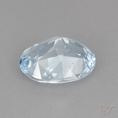 Topacio Azul Cielo natural de 2.14 ct, Ovalada, VVS-VS
