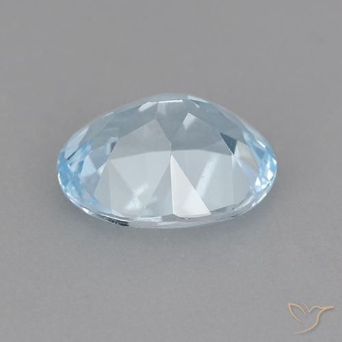 Topacio Azul Cielo natural de 2.20 ct, Ovalada, VVS-VS