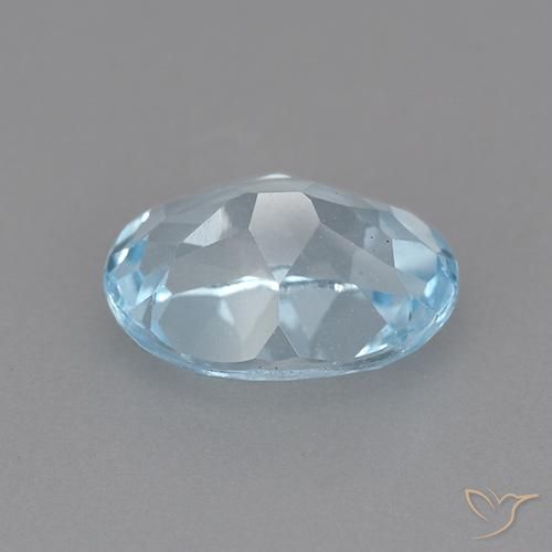 Topacio Azul Cielo natural de 2.25 ct, Ovalada, VVS-VS