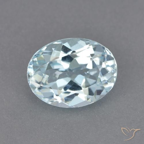 2.36ct Natural Azul Cielo Topacio, Ovalada, VVS-VS