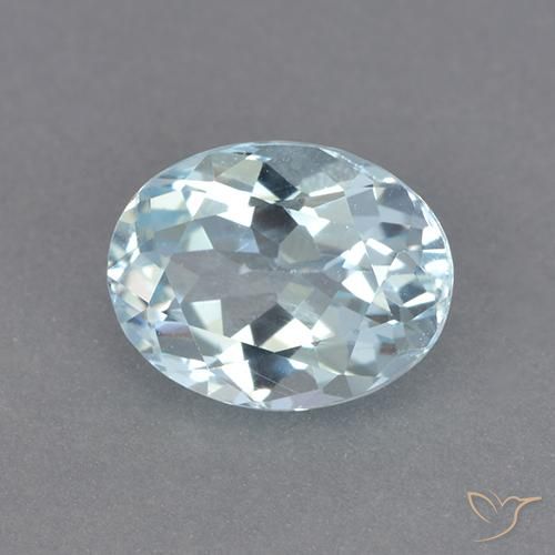 Topacio Azul Cielo natural de 2.36 ct, Ovalada, VVS-VS