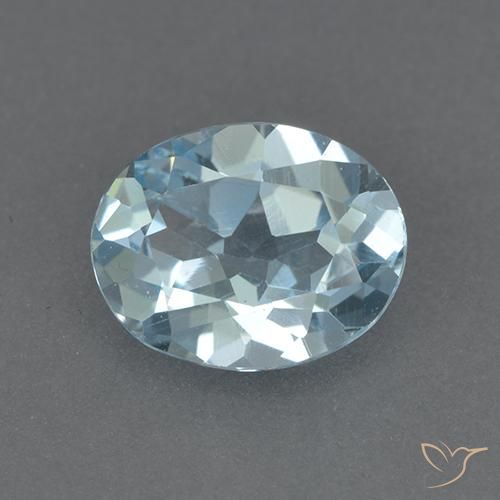 2.24ct Natural Azul Cielo Topacio, Ovalada, VVS-VS