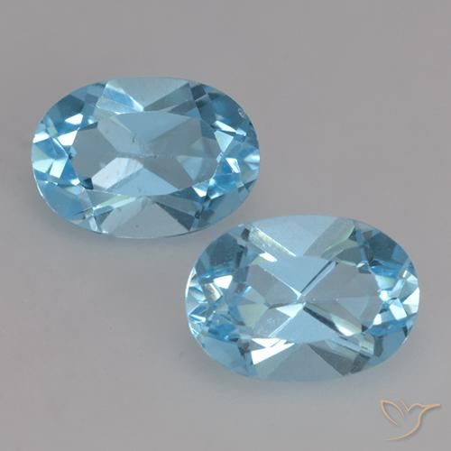 1.95ctw Natural Azul Suizo Topacio, Ovalada, VVS-VS
