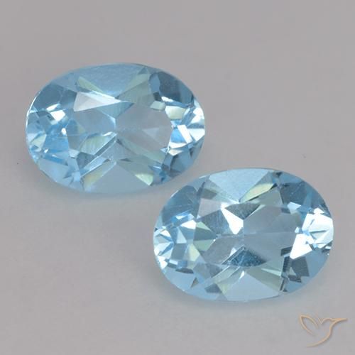 1.94ctw Natural Azul Cielo Topacio, Ovalada, VVS-VS