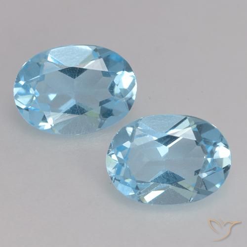 1.79ctw Natural Azul Cielo Topacio, Ovalada, VVS-VS