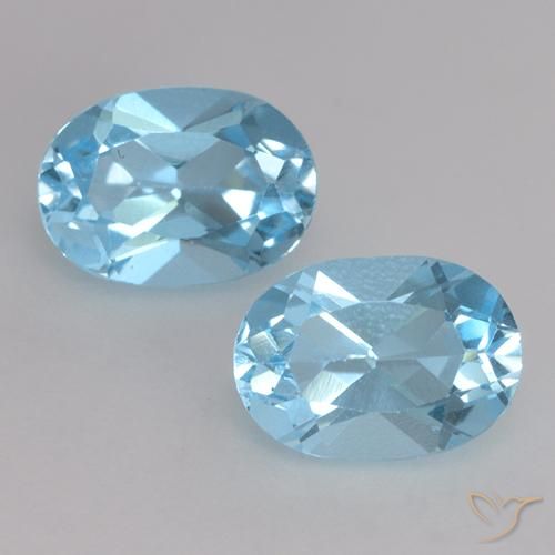 1.90ctw Natural Azul Cielo Topacio, Ovalada, VVS-VS