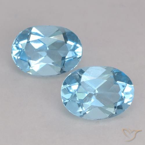 1.88ctw Natural Azul Suizo Topacio, Ovalada, VVS-VS