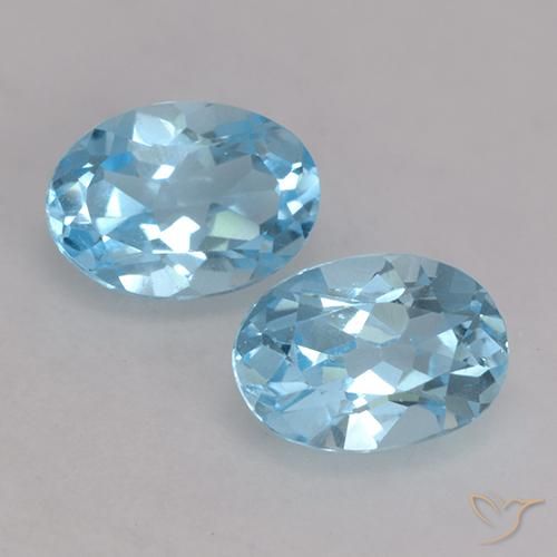 1.97ctw Natural Azul Suizo Topacio, Ovalada, VVS-VS
