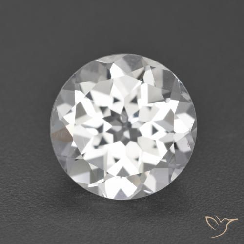 3.92ct Natural Blanco Topacio, Redondo, VVS