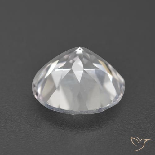 Topacio Blanco natural de 3.92 ct, Redondo, VVS