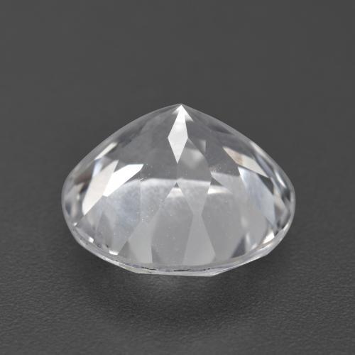 Topacio blanco natural de 4,23 ct, corte redondo, VVS-VS