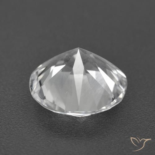 Topacio Blanco claro natural de 3.27 ct, Redondo, VVS
