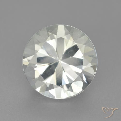 4.05ct Natural Blanco Topacio, Redondo, VS