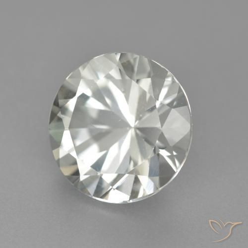 Topacio Blanco natural de 4.05 ct, Redondo, VS