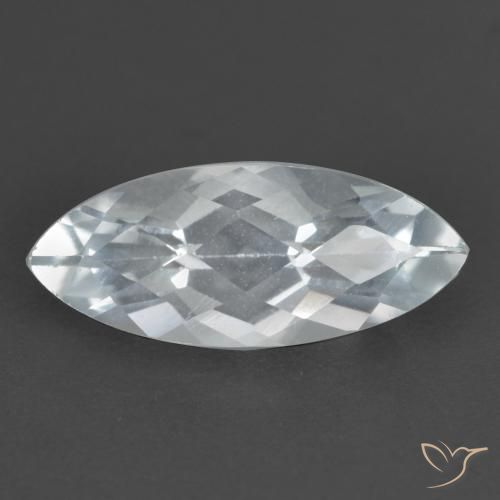 1.74ct Natural Blanco azulado Topacio, Marquesa, VS