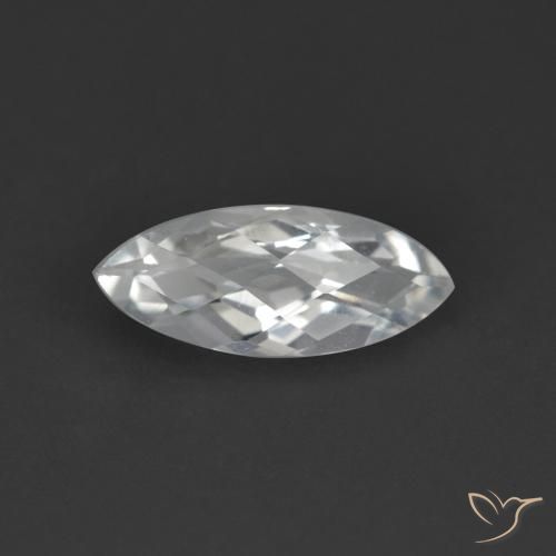 Topacio blanco natural de 1,72 ct, marquesa, VS