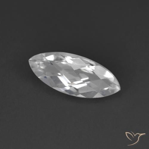 Topacio blanco natural de 1,72 ct, marquesa, VS