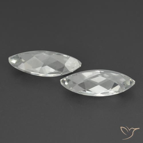 Gemas de Topacio Blanco natural de 3.41 ct, Marquesa, VS