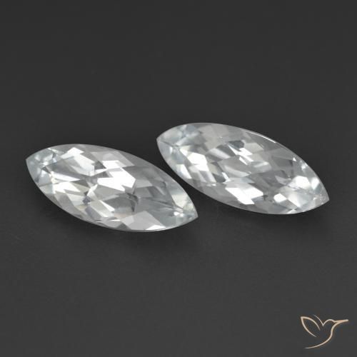 Gemas de Topacio Blanco natural de 3.40 ct, Marquesa, VS
