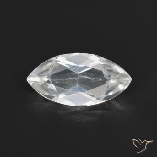 1.97ct Natural Blanco azulado Topacio, Marquesa, VVS