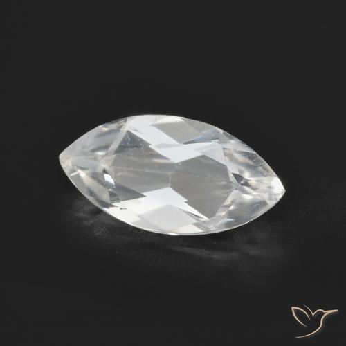 Topacio Blanco azulado natural de 1.97 ct, Marquesa, VVS