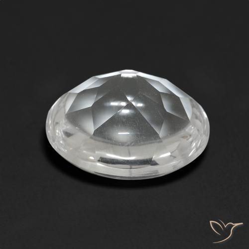 Topacio Blanco claro natural de 5.49 ct, Ovalada, Transparente
