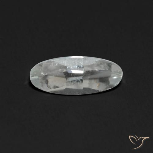 1.40ct Natural Blanco claro Topacio, Ovalada, Transparente