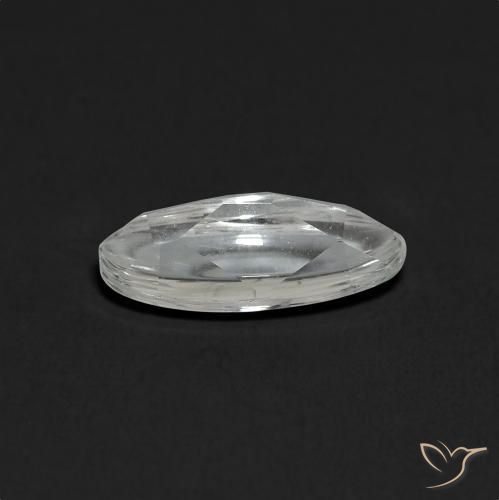 Topacio Blanco claro natural de 1.40 ct, Ovalada, Transparente