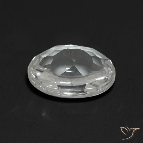 Topacio Blanco natural de 3.51 ct, Ovalada, Transparente