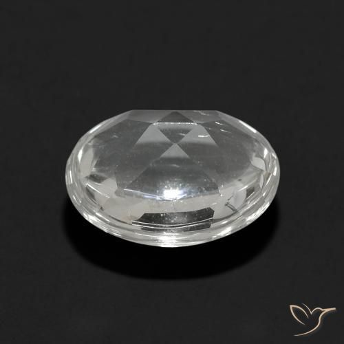 Topacio Blanco claro natural de 3.46 ct, Ovalada, Transparente